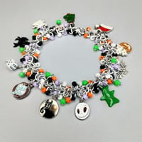 Image 2 of NBC Beaded Chainmaille Charm Bracelet