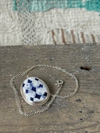 Image 1 of Porcelain silver necklace 6