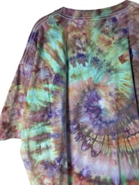 Image 6 of XXL Adult 100% Combed Cotton T-Shirt in Alchemy Spiral Ice Dye 