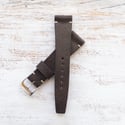 20mm Corfam Style Strap - Brown Sparkle