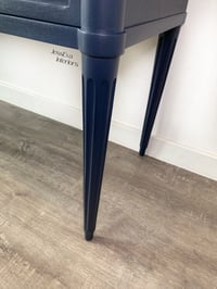 Image 6 of Stag Chateau Dressing Table painted in navy blue. Part of large bedroom set