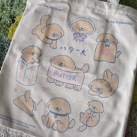 Image 2 of Butter Dog Tote Bag