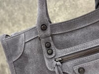 Image 13 of Balenciagà Suede City Bag