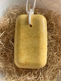 Image 2 of The Chunky Bar Vintage Leather Soap On A Rope- NEW! LARGER BAR!