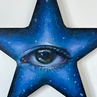 Image 4 of “We’re made of stars” acrylic on star canvas - vol.2
