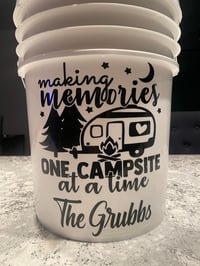 Personalized Camping LED Light Glow Buckets