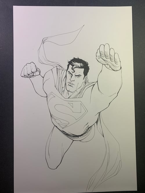 Image of SUPERMAN #1 DAWN OF DC EPIC COVER CHASE NFT original art