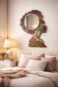 Image 2 of Afro Girl Wall Mirrors By Lady L Artistry