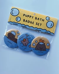 Image 1 of PUPPY BATH BADGE SET 