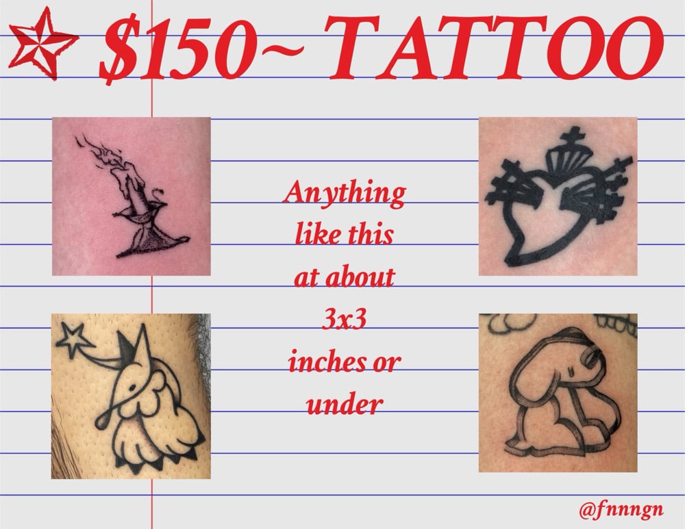 Image of TATTOO GIFT CERTIFICATE