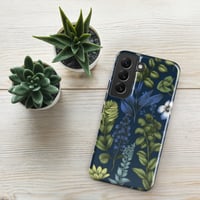 Image 18 of Art Nouveau Inspired Blue Boho Floral Tough case for Samsung®