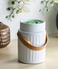  Leather strap Electric wax warmer