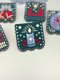 Image 3 of Christmas  Papel Picado Metal Diecut 