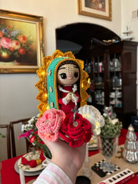 Image 3 of Virgen de Guadalupe Tejida con Luces ❤️