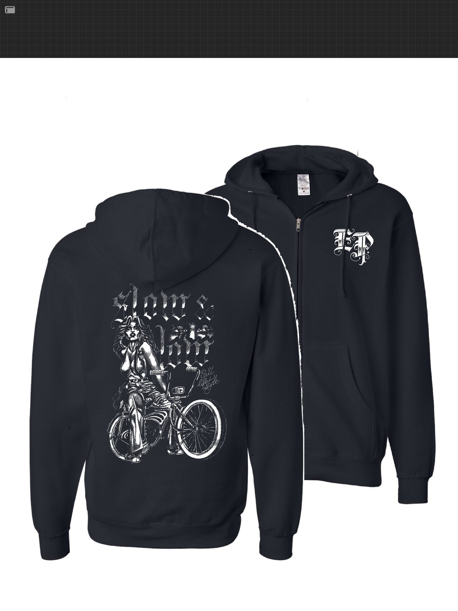 Image of Black Zip Up Slow And Low
