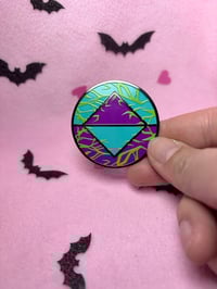 Image 2 of 1.75 Inch Viral Infected Daemon Icon Pin