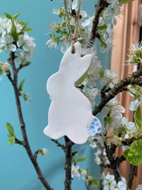 Image 1 of Handmade Ceramic Big Bunny decoration