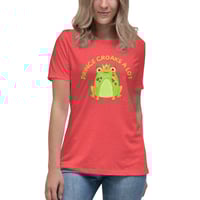 Image 1 of Women's Relaxed T-Shirt,  Prince Croaks a Lot T-Shirt | Funny Frog Pun Graphic Tee