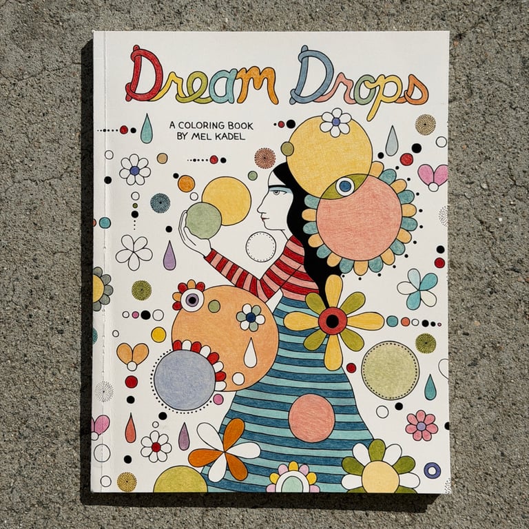 Dream Drops: A Coloring Book by Mel Kadel (PRE ORDER - Ships in Early September) Image 3