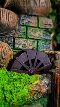 Image 2 of 👑The Armored Kingdom Merlin's Serenity Spring Tabletop Fountain ⛲️ 