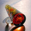 Stained glass cloud pattern chillum #29