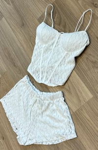 Image 1 of Lace corset two piece - 2 colours 