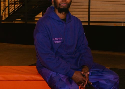 Image of purp CHROMA  ZONE hoodie