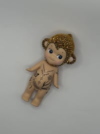  Gold rhinestone Tattooed Monkey Sonny