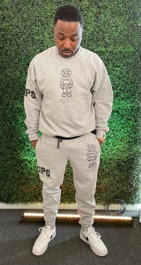 Image 1 of (2pc) GIGPS GREY & BLACK ALMIGHTY SWEAT SUIT