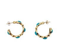 Image 2 of Turquoise Statement Hoop