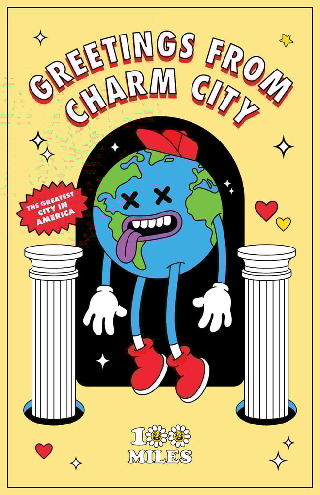 “Greetings From Charm City” 11x17 Print