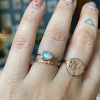 Image 1 of stars and moonstone ring