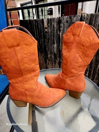 Image 2 of  Orange Cow Girl Boot