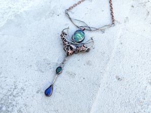 Blue and green necklace 