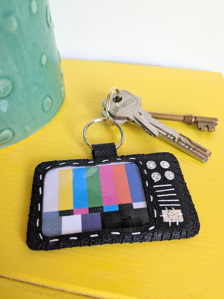 Image of Retro Telly Keyring