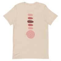Image 3 of Aku/Akwa Logo Short-Sleeve Unisex T-Shirt - Pink/Brown