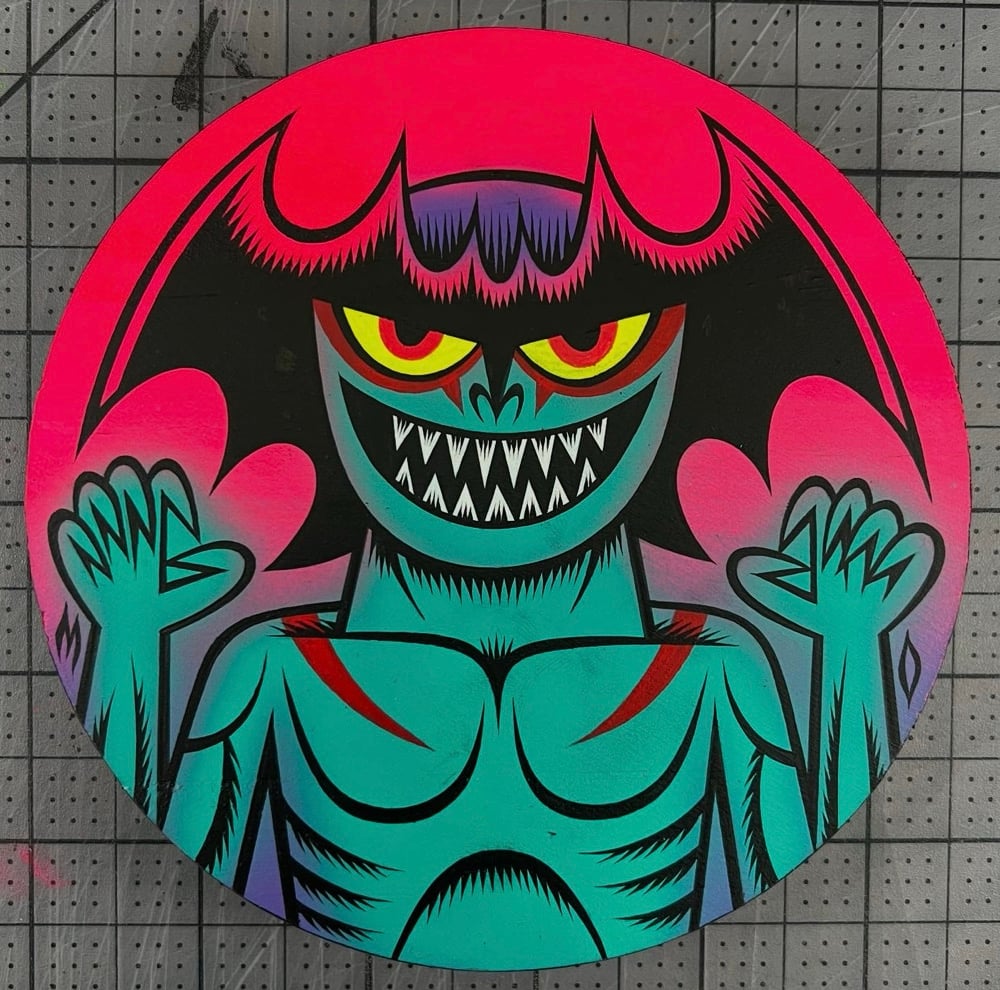 Devilman Claws original painting