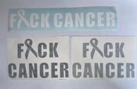 Smaller Fck Cancer Stickers