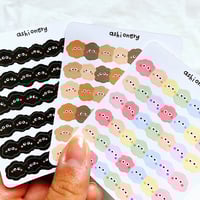 Image 2 of Lined puffy blob stickers