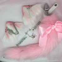 Image 2 of White/Pink 🐈‍⬛ PetPlay 