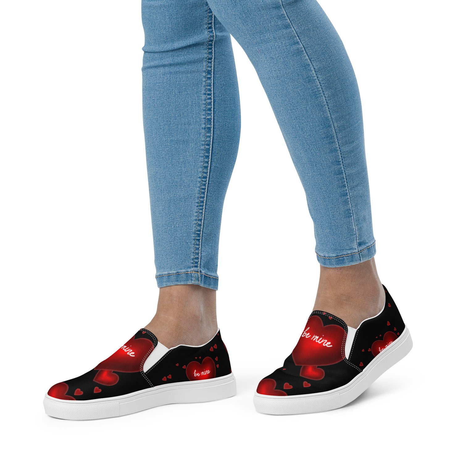 Image of Valentines slip-on canvas shoes