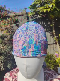 Image 2 of Boho head wrap with Wire - sari fabric baby pink