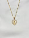 Dainty San Judas Diamond Heart Necklace (14K Gold Plated)