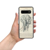 Image 4 of Antique Anatomical Illustration Veins of the Human Head Clear Case for Samsung®