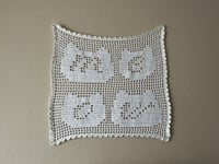 Image 1 of meow cat heads tapestry 