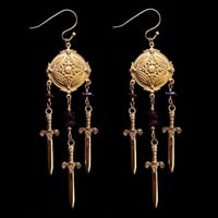 Image 1 of SACRED GARNET EARRINGS