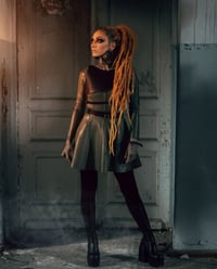 Image 7 of BLACK URCHIN | Venomous Hoop Earrings