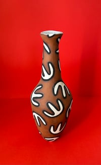 Image 1 of Red tall vase