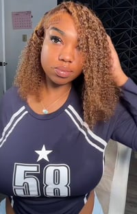 Image 1 of 16” 13x4 Curly Highlighted Wig (Vinisay)