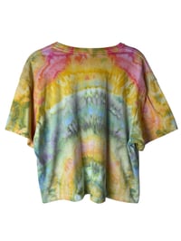 Image 5 of XL Crop Tee in Summer Sunrise Ice Dye